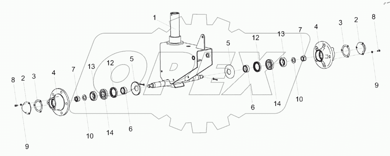  Ось передняя КС-200-1295000