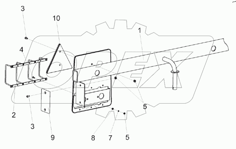  Балка габаритная КС-200-1292000А
