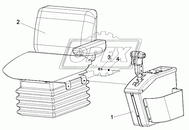 Сиденье КГС 0119040