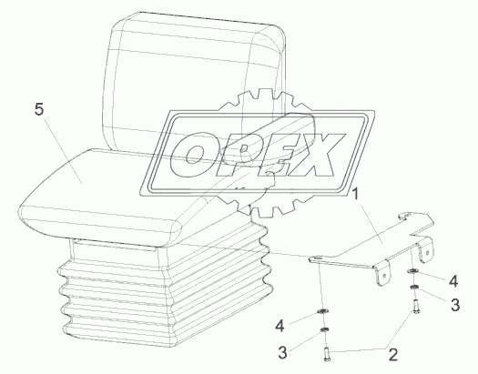 Сиденье КГС 0119140