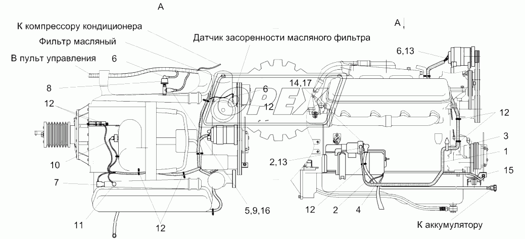 Электрооборудование дизеля КГС 0116000А