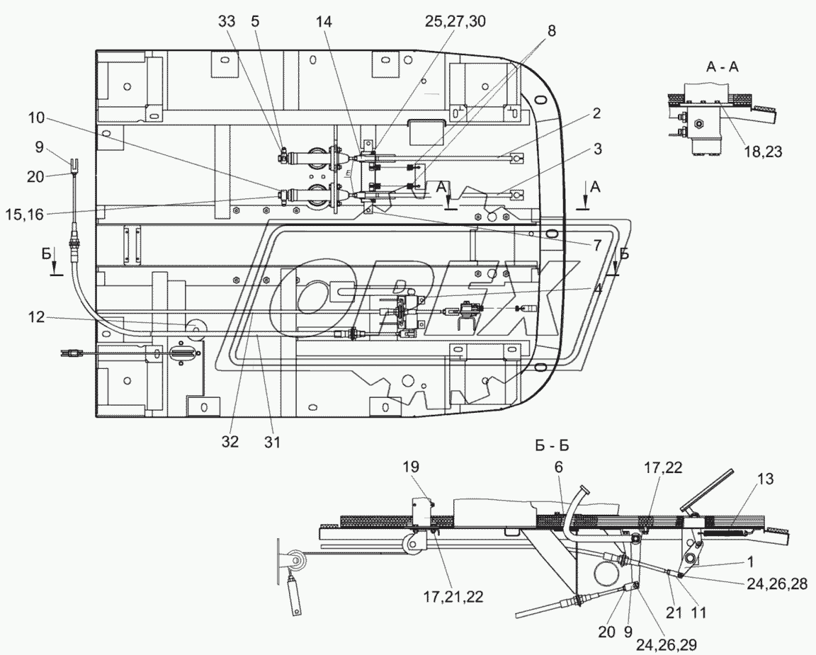 Площадка управления КГС 0119000 (вид снизу)