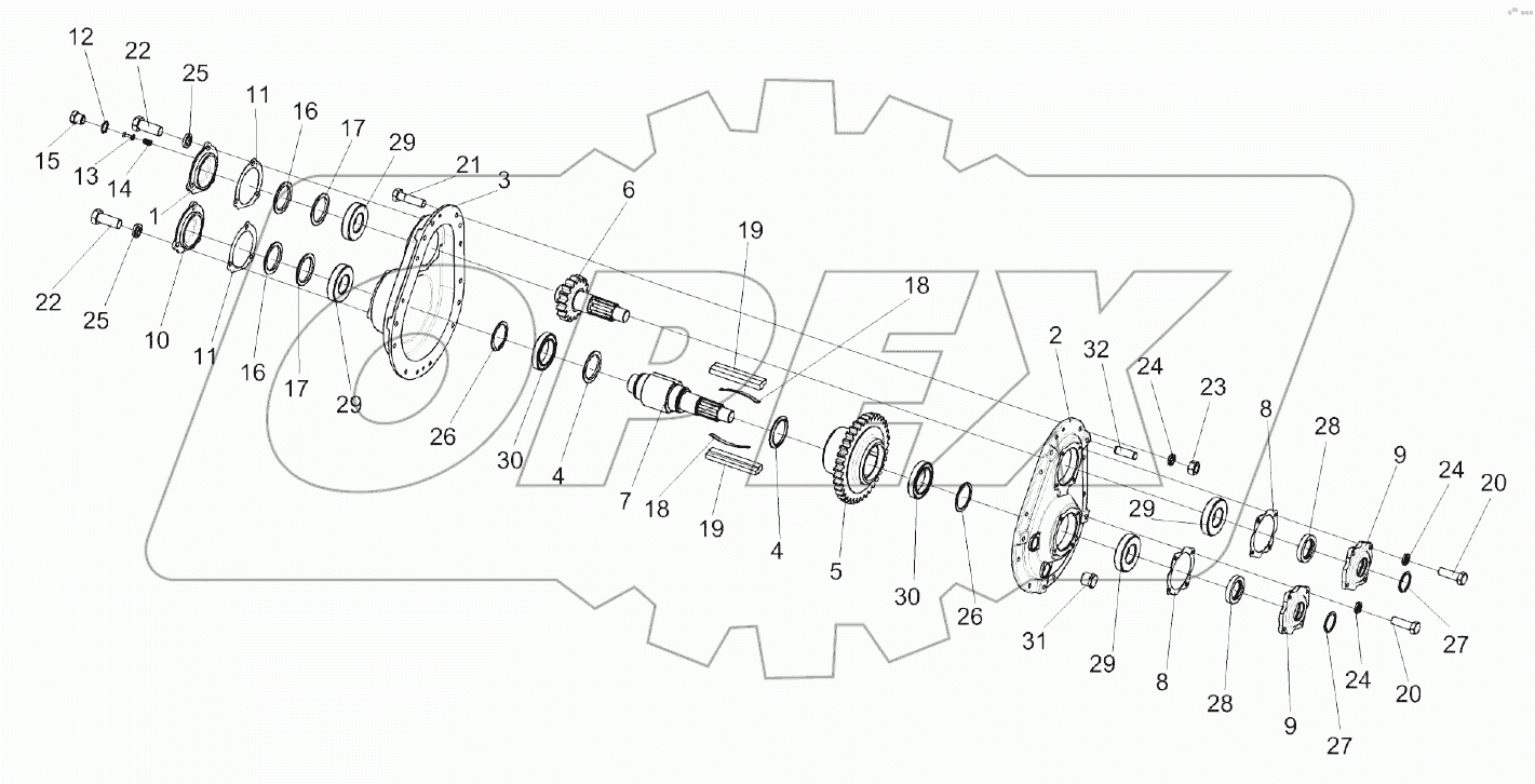 Редуктор КВС-4-3904000