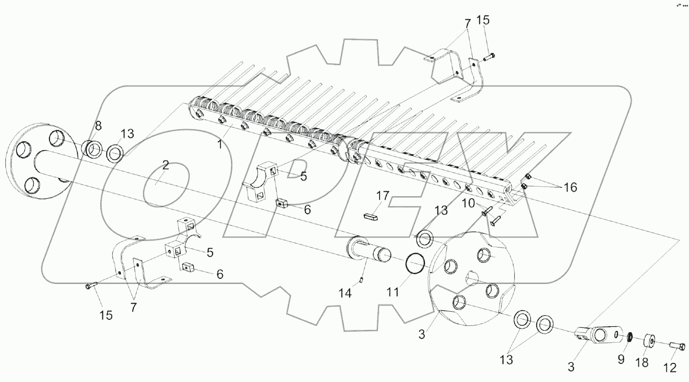 Устройство подбирающее КВК-1-0903000-01