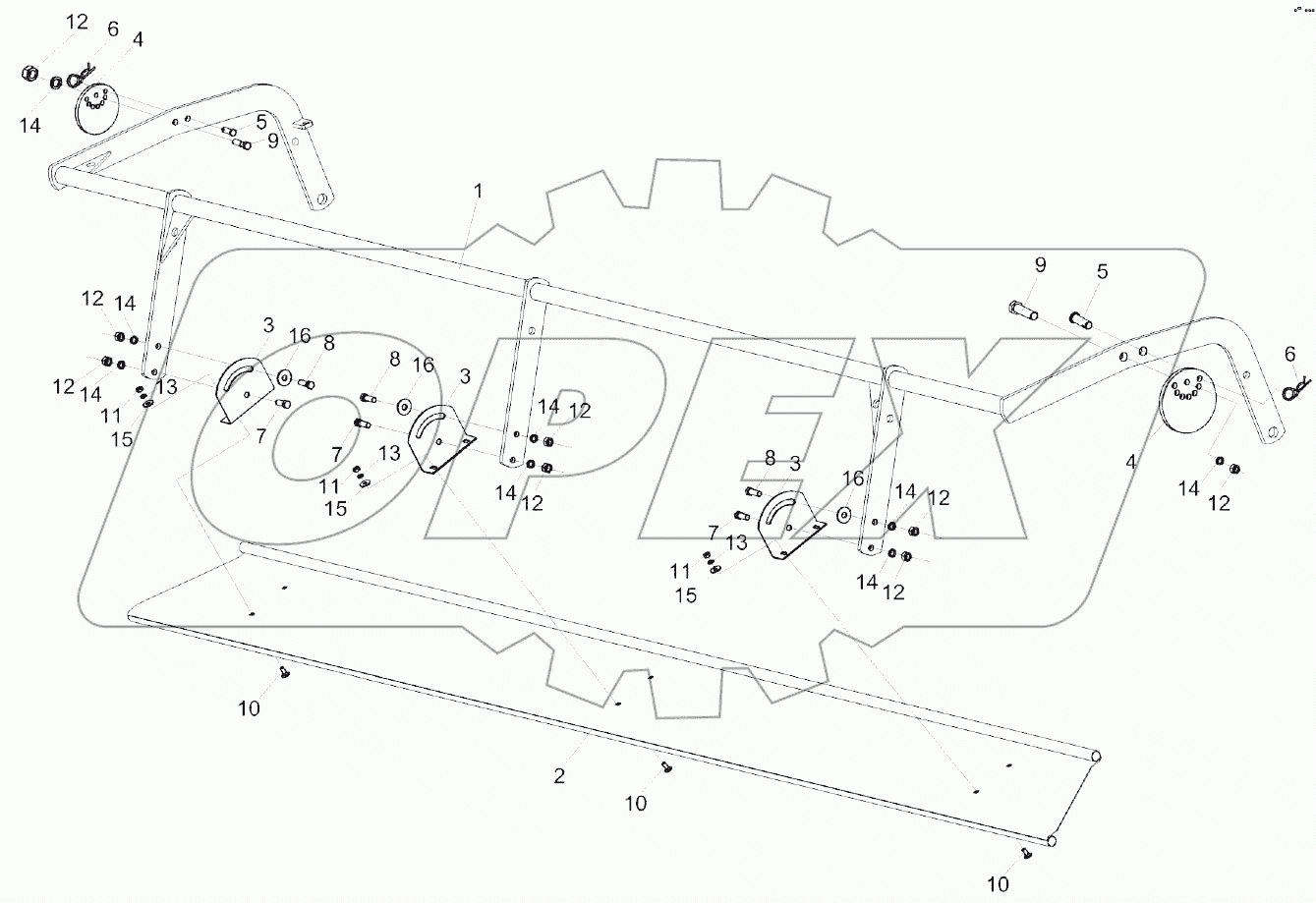 Рамка прижимная КВС-4-4909000