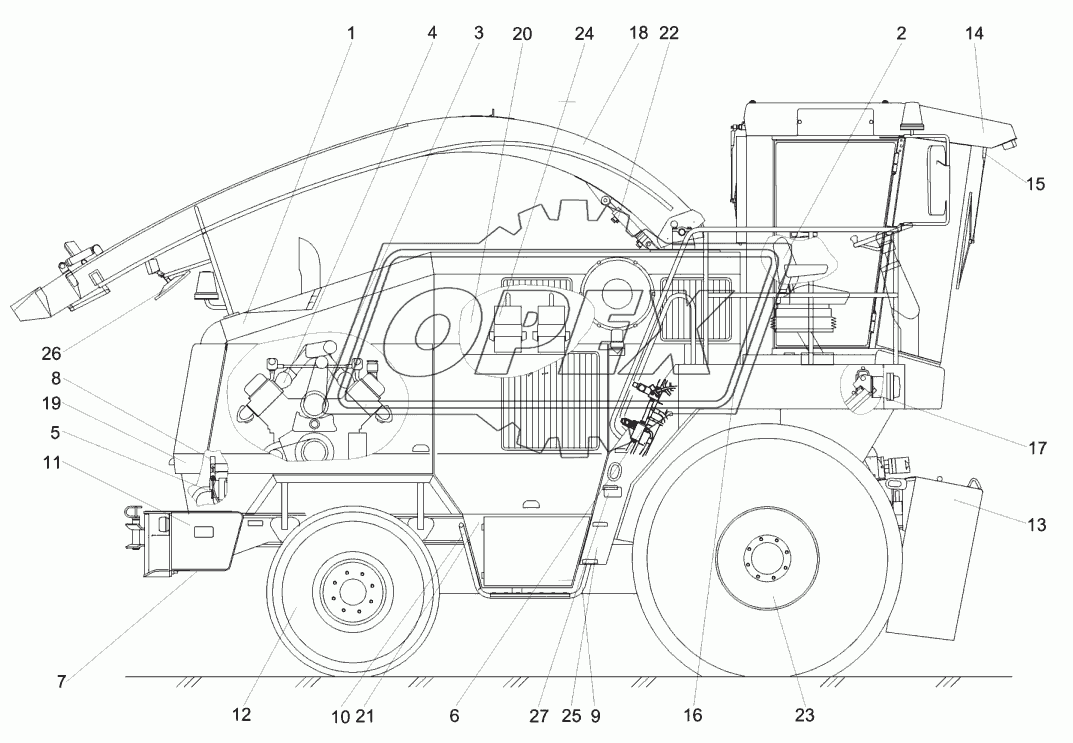 Измельчитель самоходный КВС-5-0100000 1