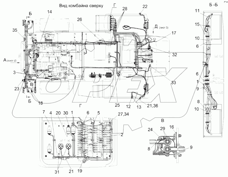 Установка электрооборудования КВС-7-0721000