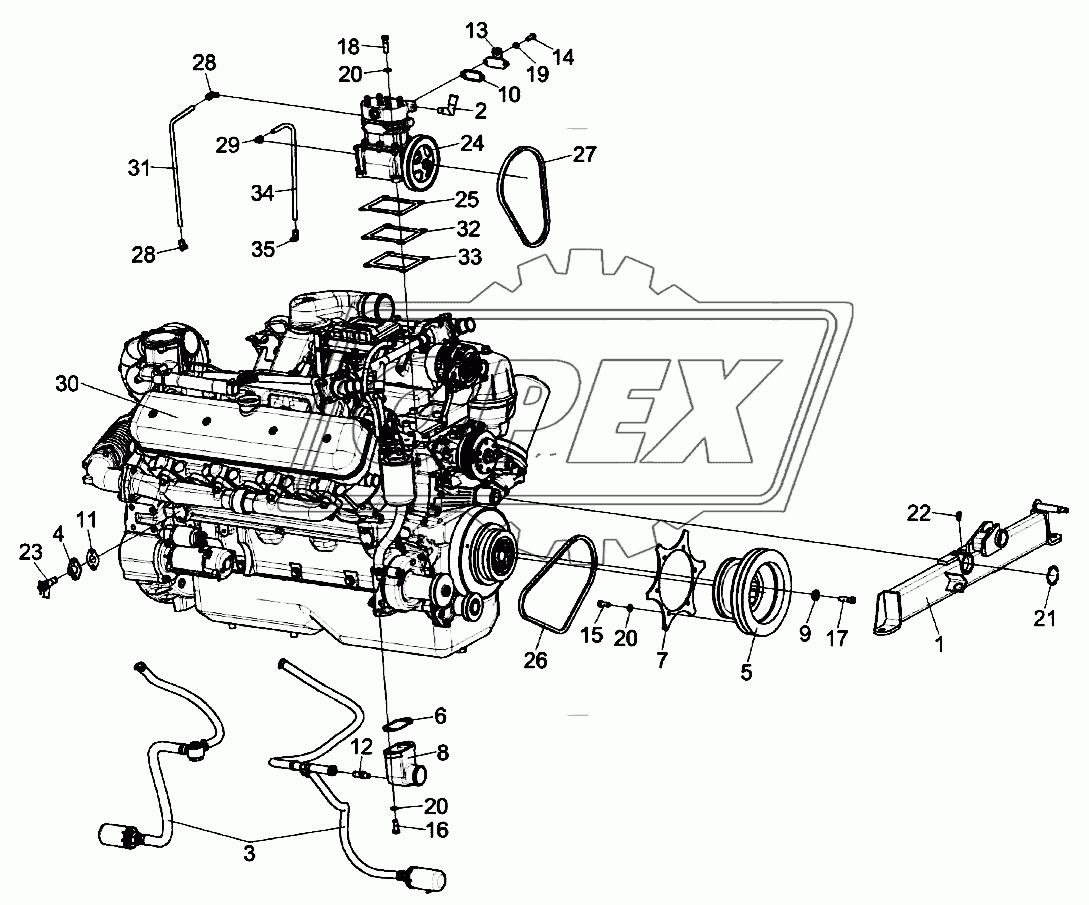 Двигатель КВС-7-0150010 (лист 2)