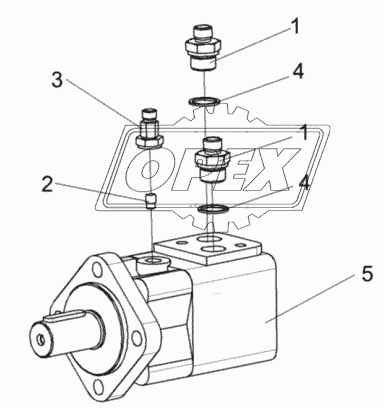 Гидромотор заточного устройства КВС-1-0602650-01
