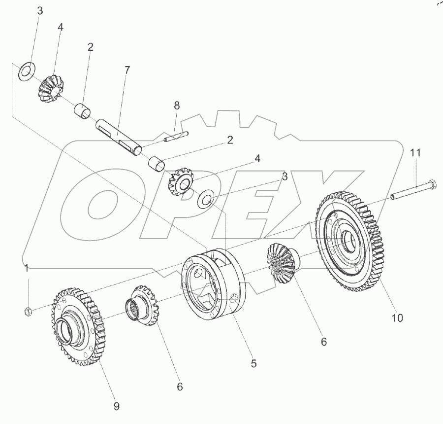  Дифференциал КЗК-8-0107540