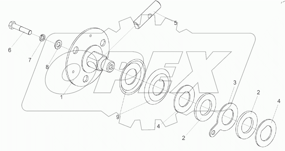  Ось КВС-1-0129800