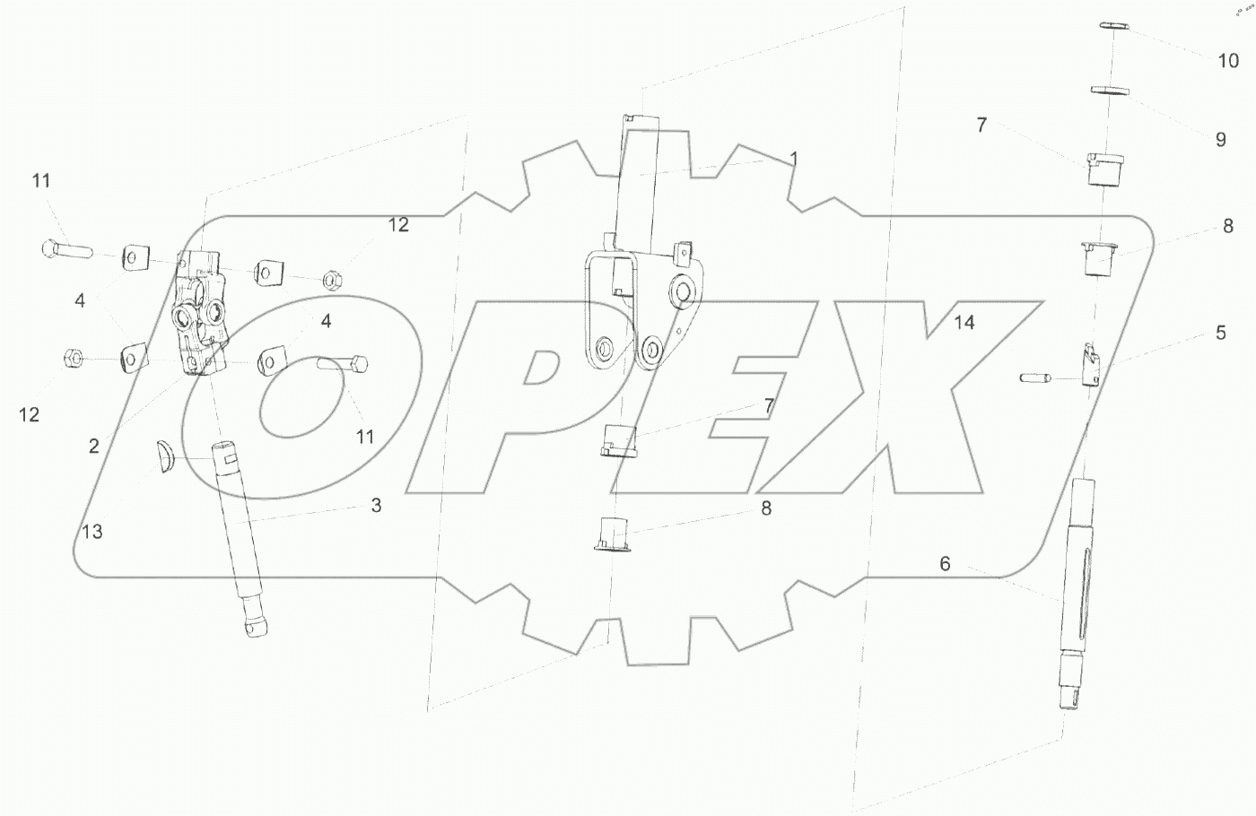  Привод управления КЗС 0119600