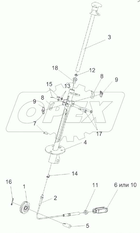  Колонка привода УЭС 0300710