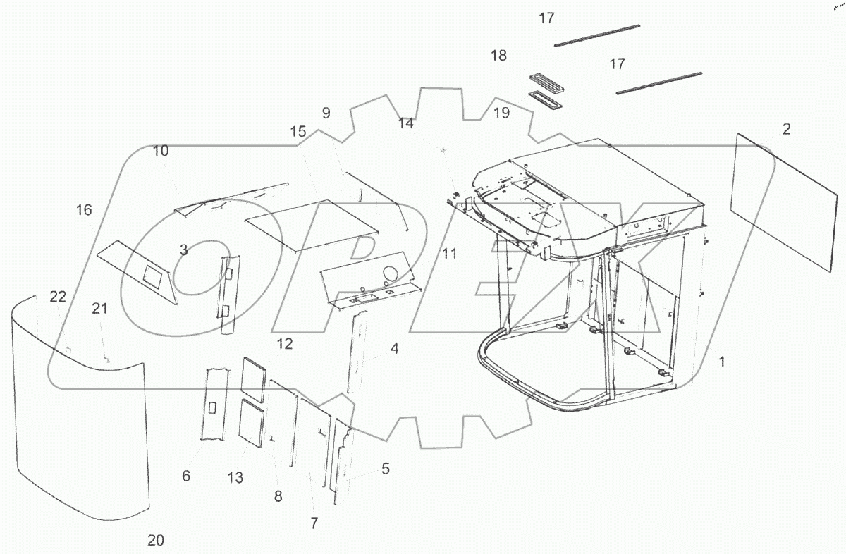  Каркас КВС-2-0122010