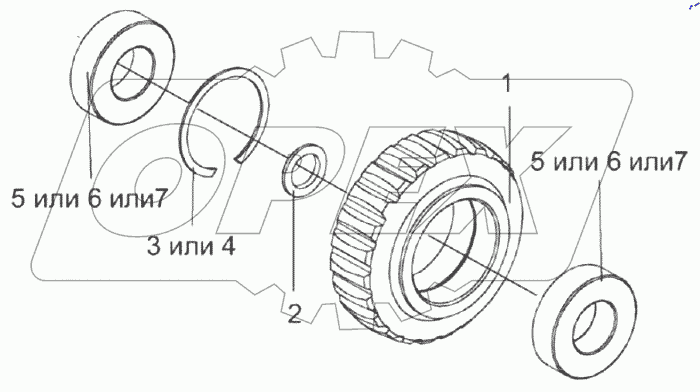  Шестерня КВС-2-0104110