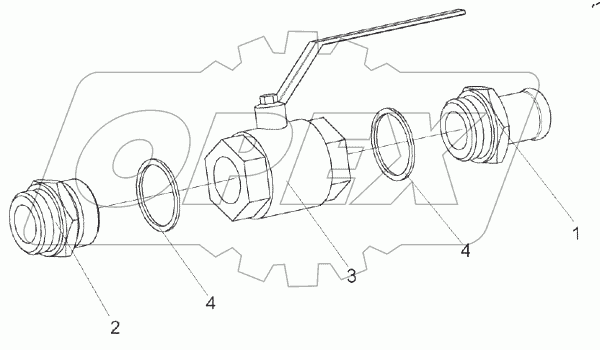  Кран КЗК-10-0602380