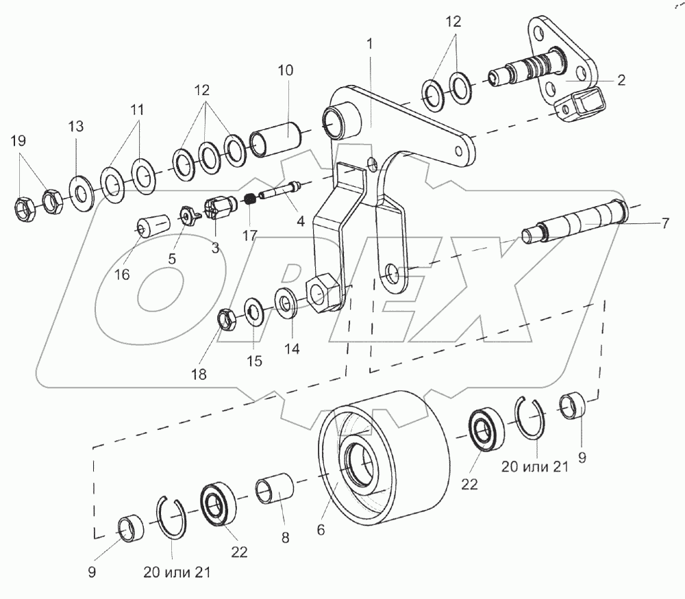  Рычаг КВС-1-0132010