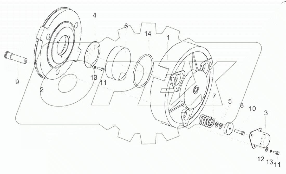  Механизм нажимной КВК 0151040