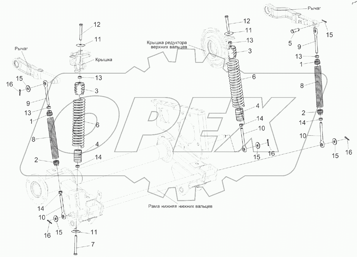 Пружины аппарата питающего