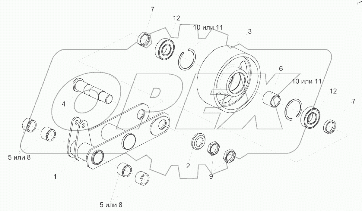  Рычаг КВС-5-0133020