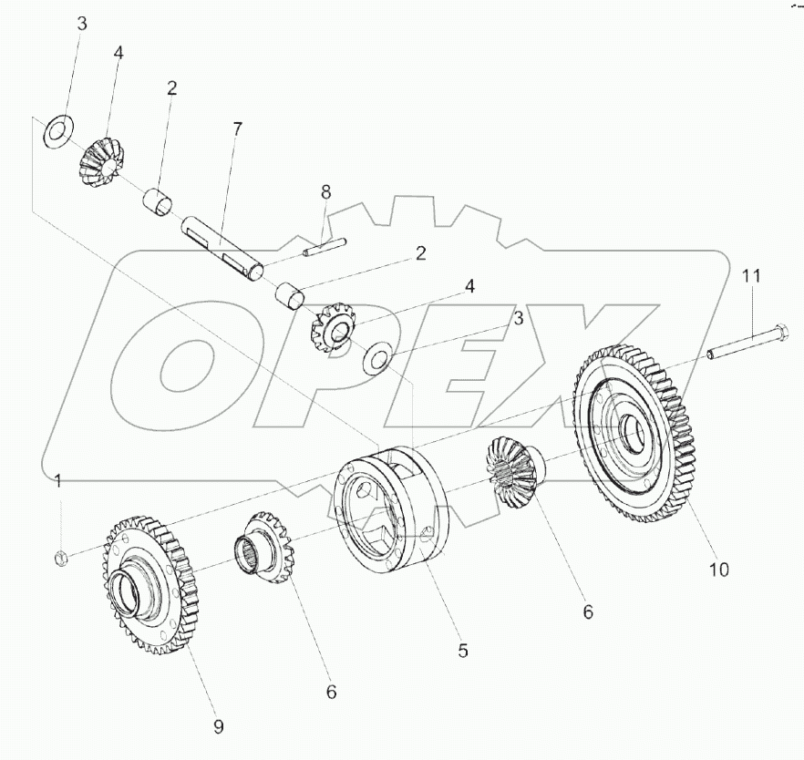  Дифференциал КЗК-8-0107540
