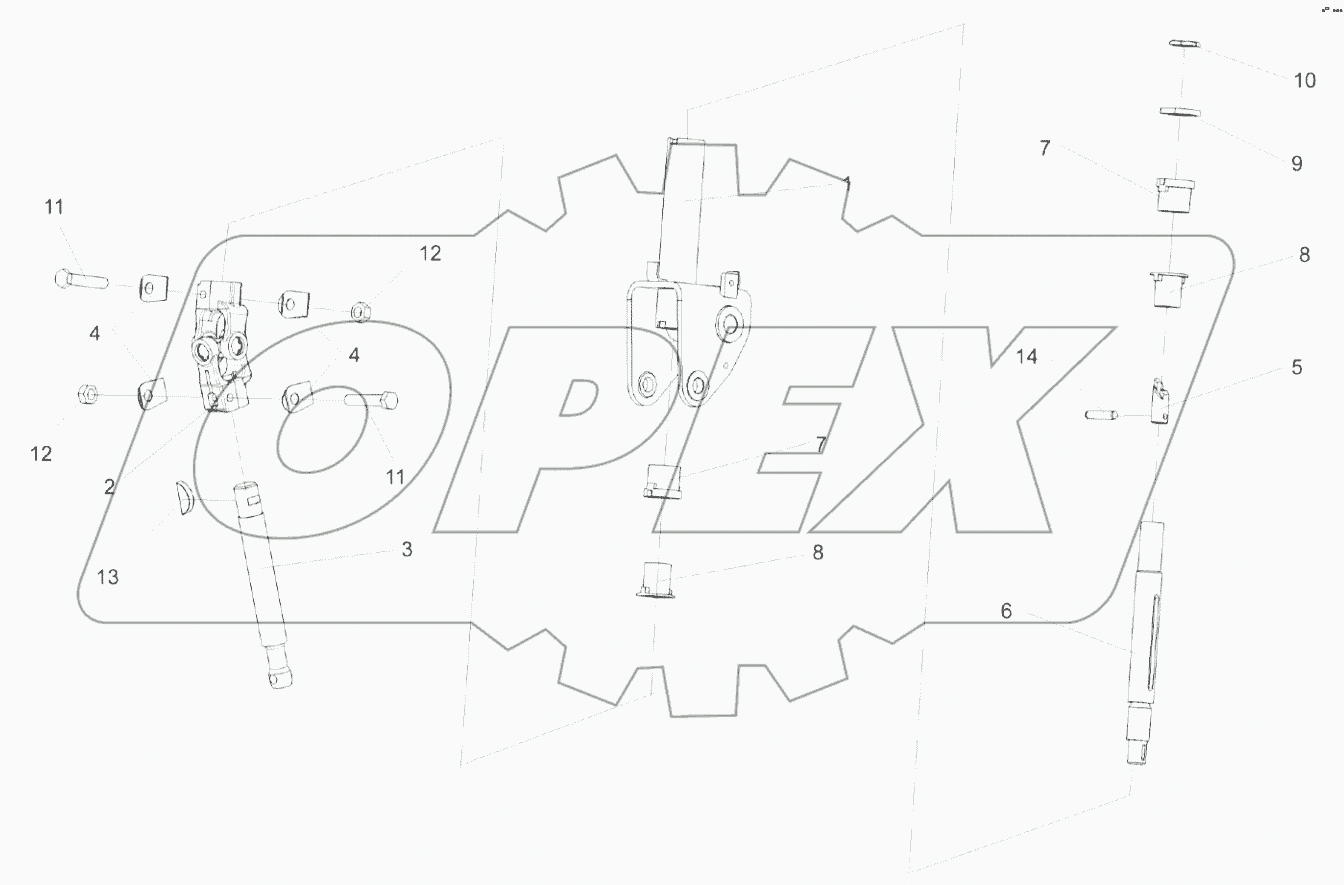  Привод управления КЗС 0119600