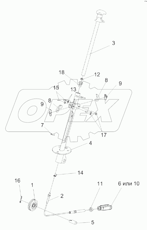 Колонка привода УЭС 0300710