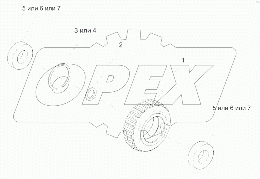  Шестерня КВС-2-0104110