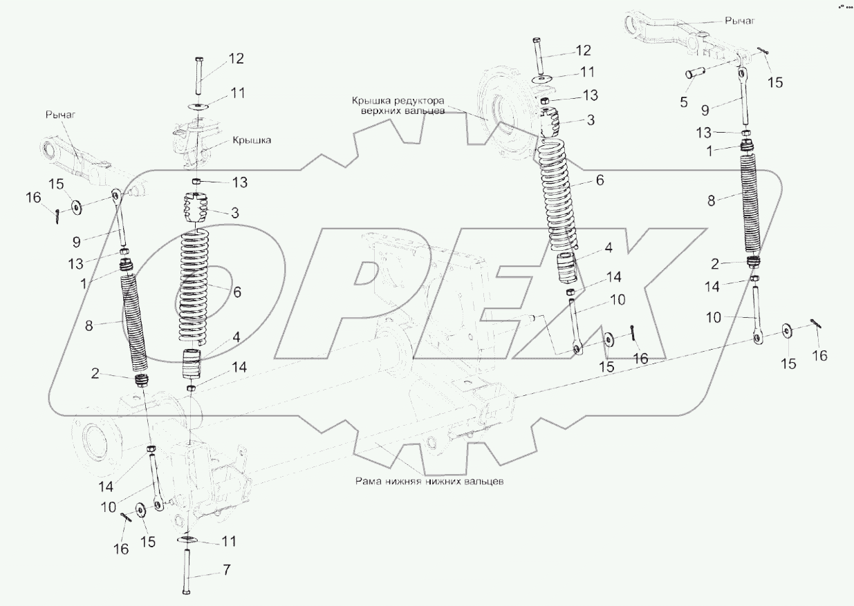  Пружины аппарата питающего