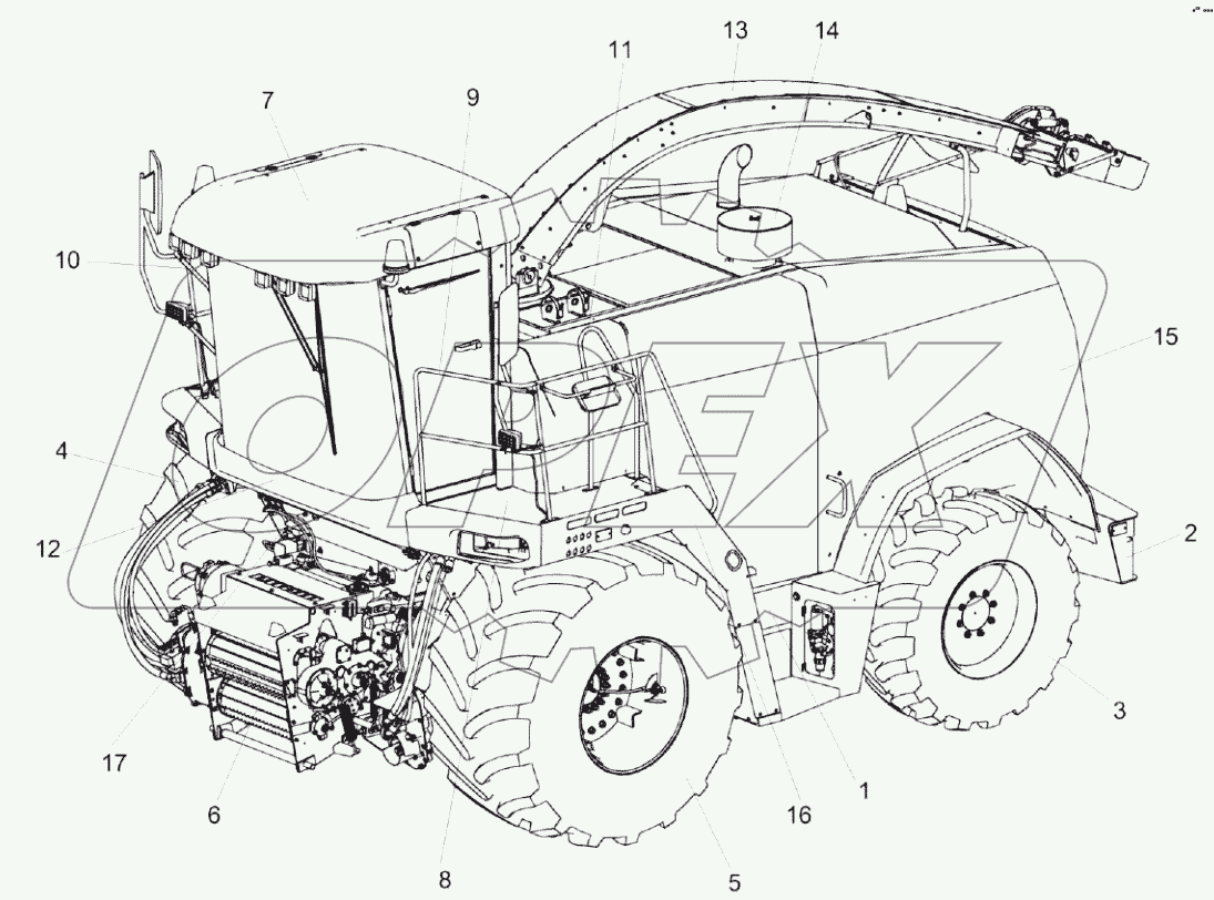  Измельчитель самоходный КВК-2-0100000