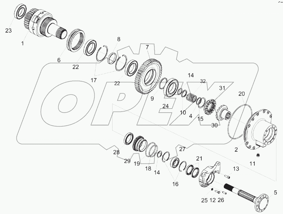  Блок дифференциала КВК-6-0107080