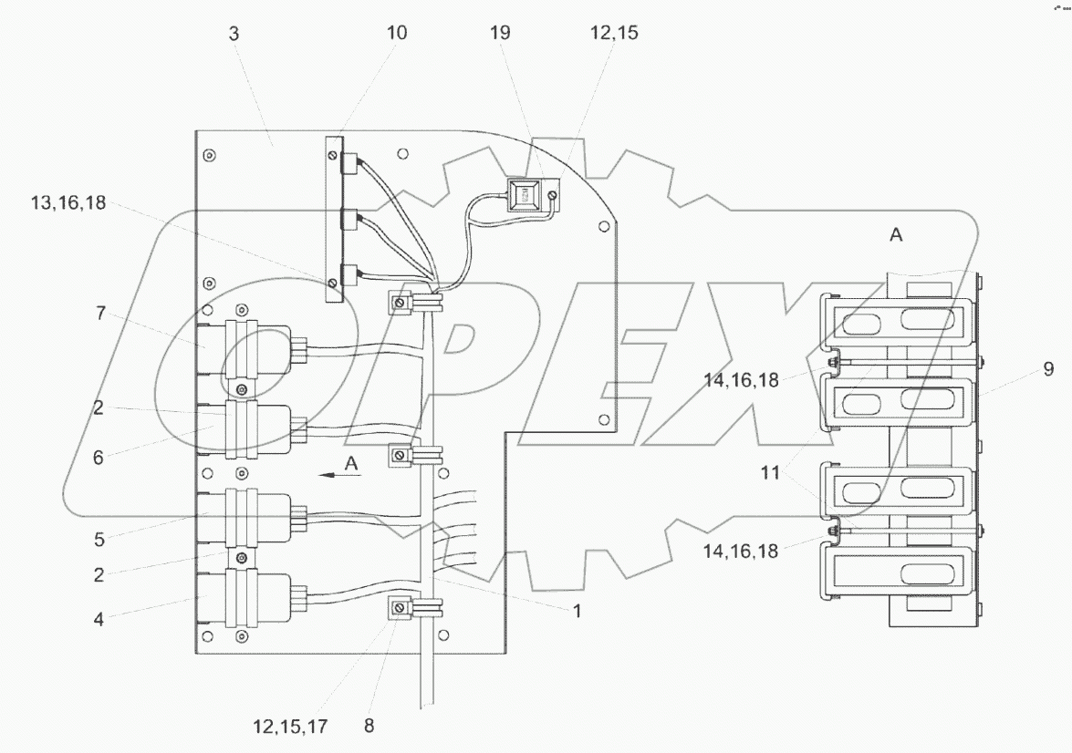  Блок модулей КВК-2-0700890