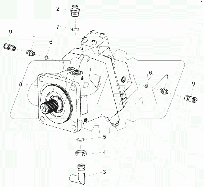  Гидромотор КВК-6-0601210-01