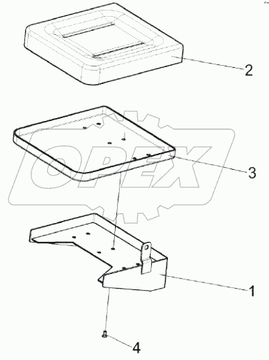  Сиденье КВК 0120430