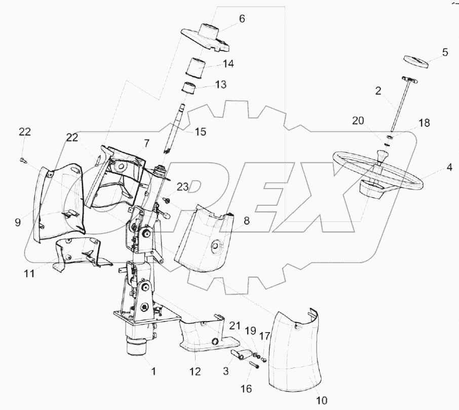  Рулевая колонка КВК 0129230