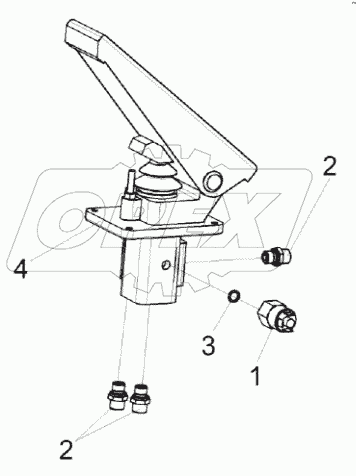  Клапан тормозной КС-200-0606300