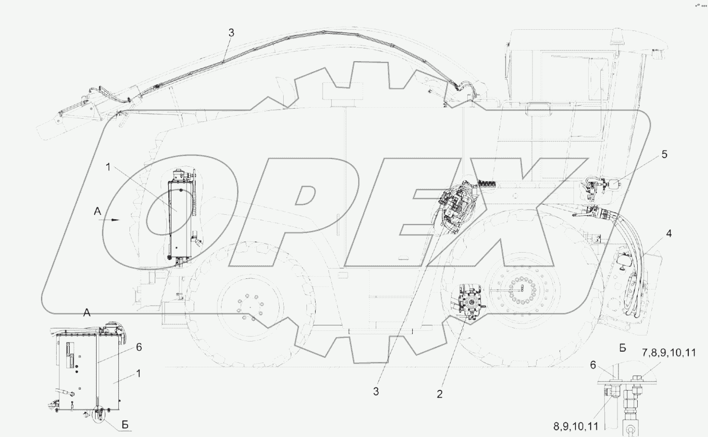  Гидросистема КВК-2-0600000