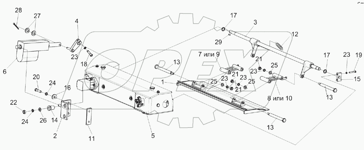  Установка привода КВК 0110250