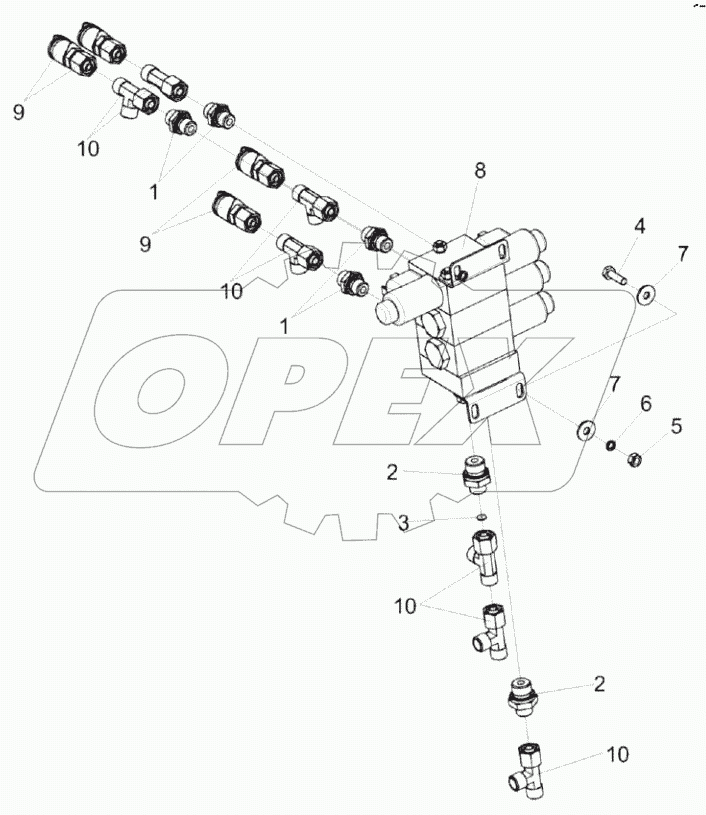  Гидроблок управления переключением передач КВК-2-0601330