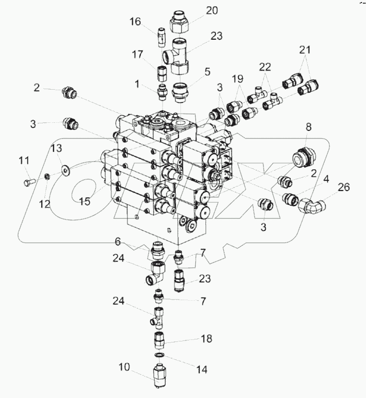 Гидроблок навески КВК-6-0602300