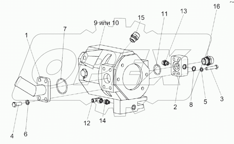  Гидронасос рулевого управления КВК 0602200Б