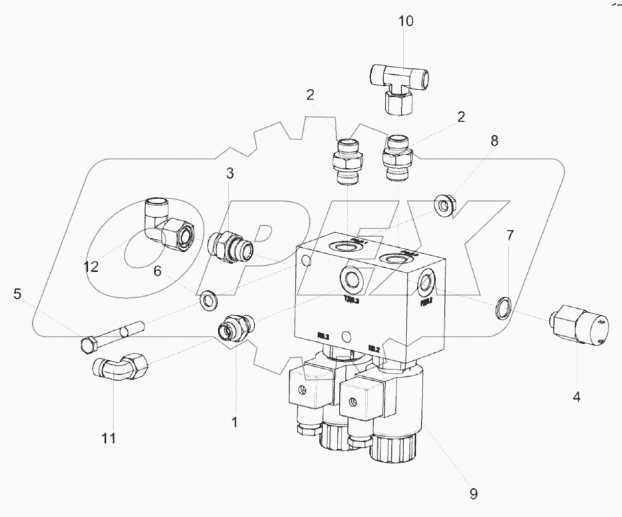 Гидроблок стояночного тормоза КВК-2-0606340