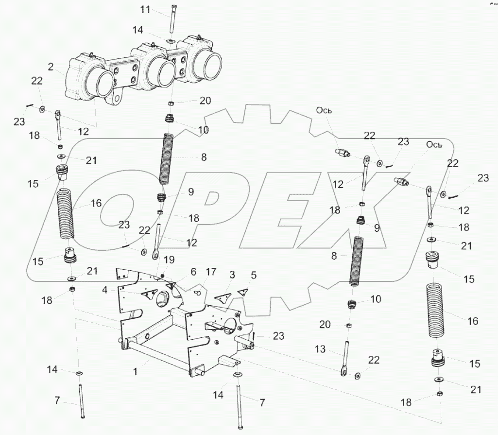  Пружины аппарата питающего