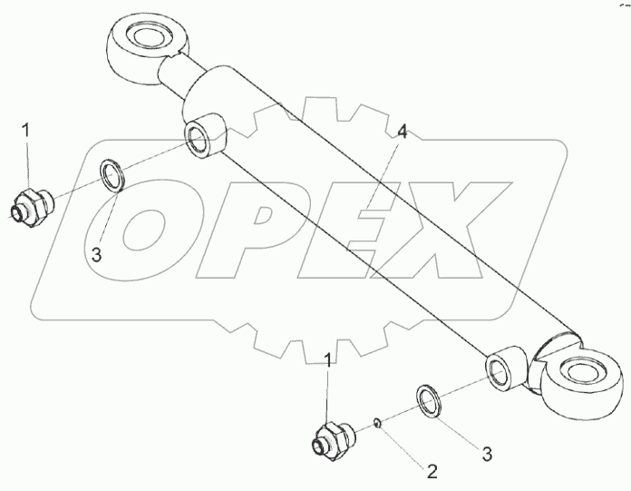  Гидроцилиндр перемещения питающего аппарата КВК 0602520