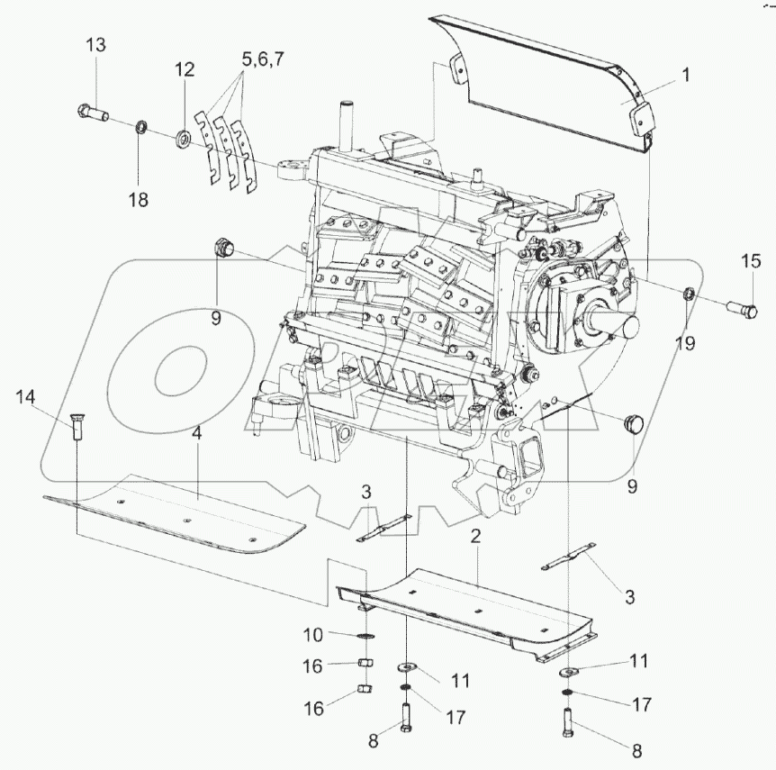  Установка поддона КВК 0115230
