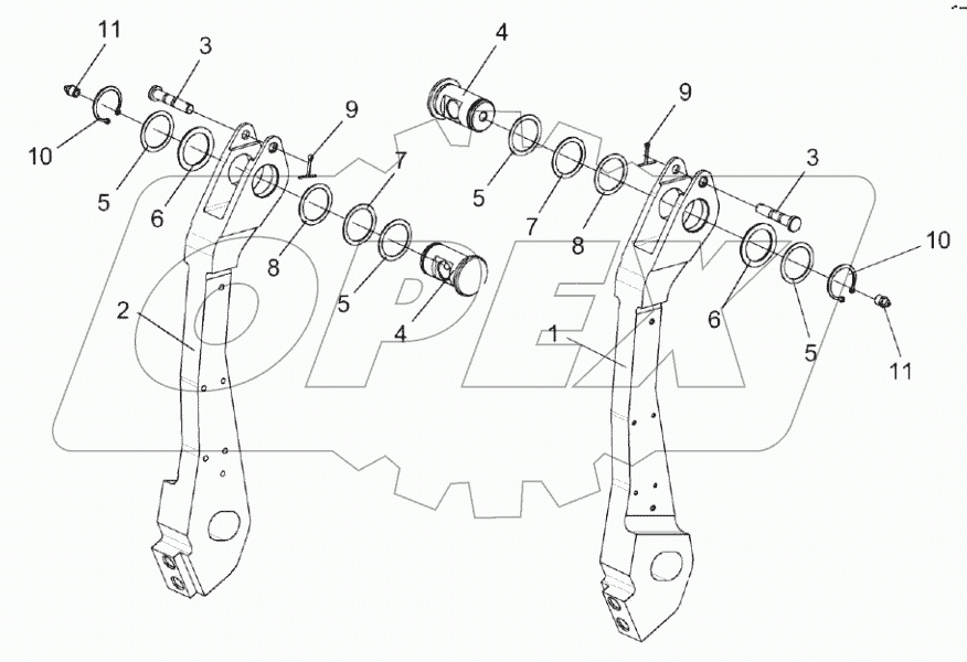  Рычаг КВК 0115170А и КВК 0115170А-01