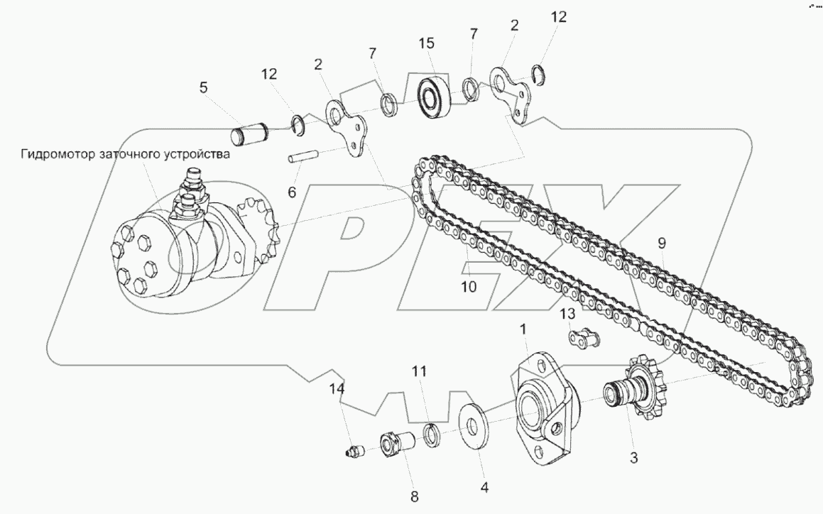  Привод каретки КВК 0116050