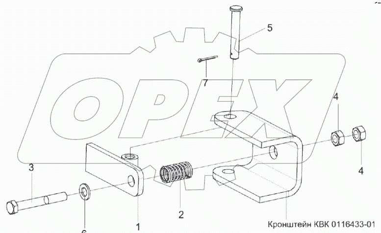  Установка упора КВК 0116060