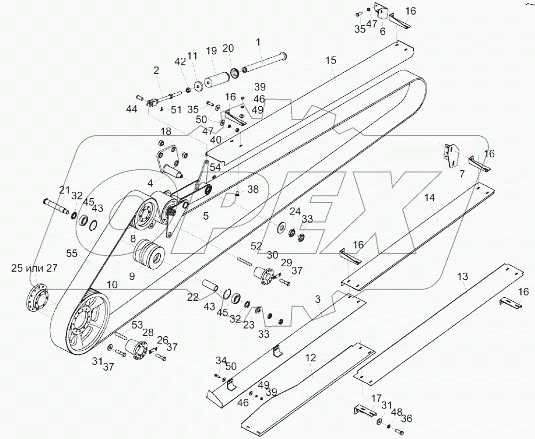  Привод измельчающего барабана КВК 0130000А
