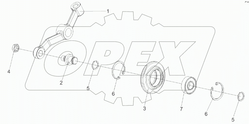  Рычаг КВК 0149750